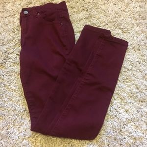 Maroon Skinny Jeans